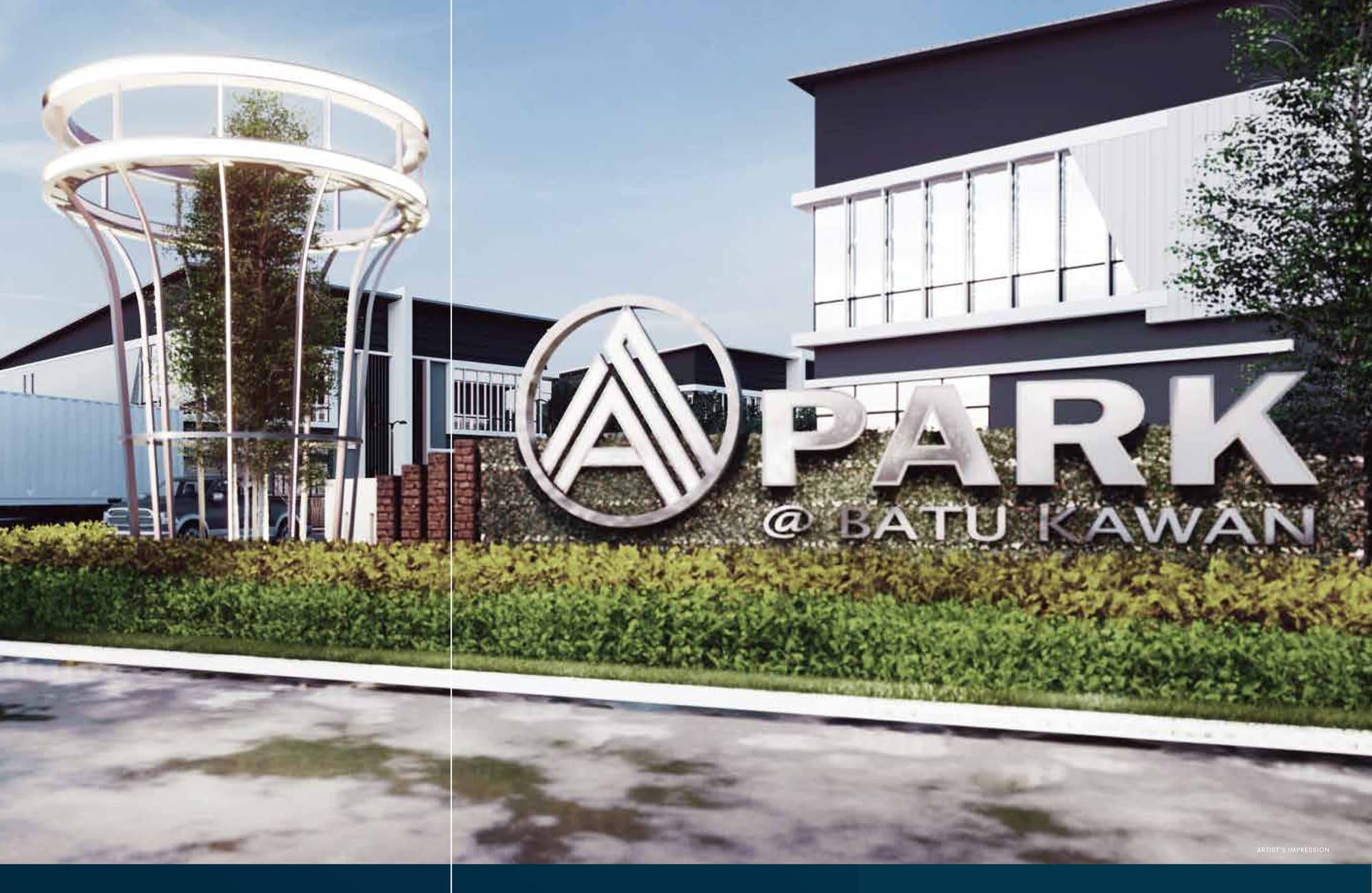 Aerial view of A-Park @ Batu Kawan East, Penang freehold industrial park