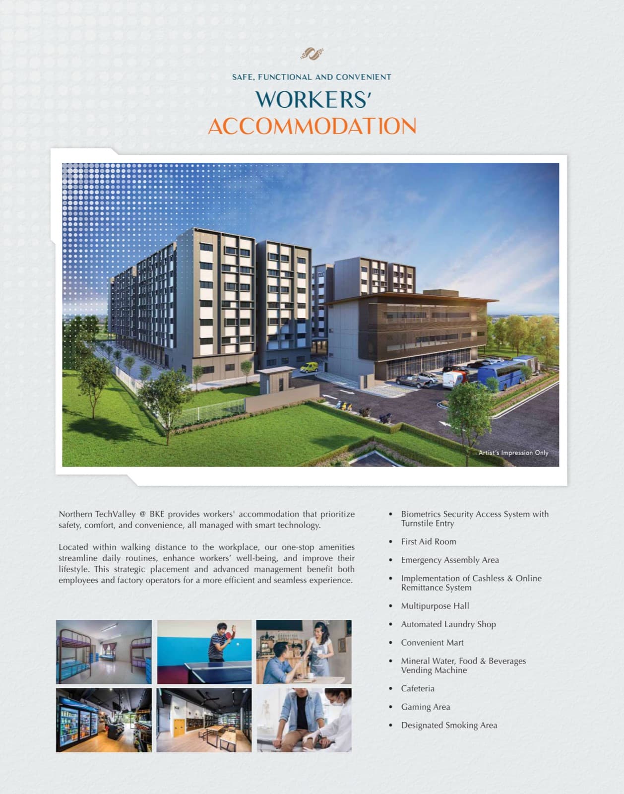 Workers accommodation building at Northern TechValley with smart access systems
